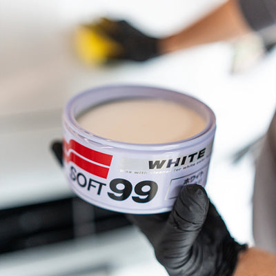 White Soft99 Wax, wosk samochodowy, 350 g