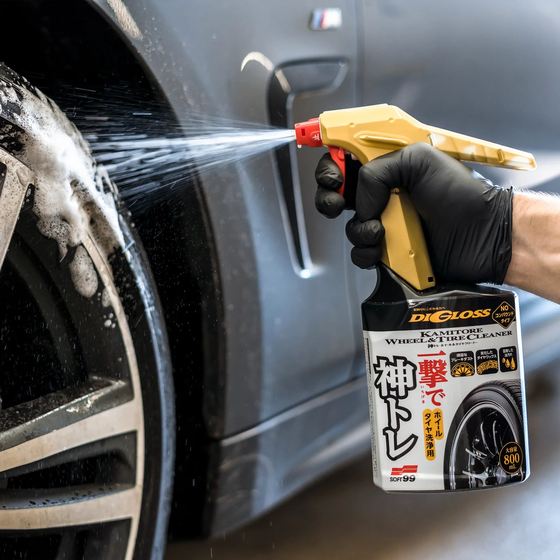 Digloss Kamitore Wheel and Tire Cleaner, środek do czyszczenia felg i opon, 800 ml