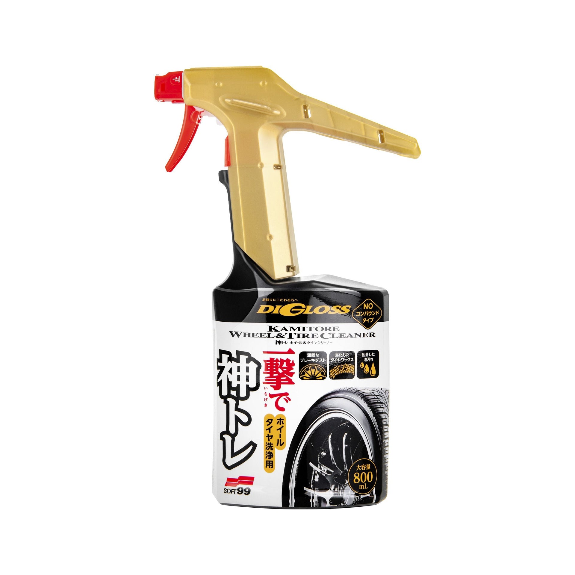 Digloss Kamitore Wheel and Tire Cleaner, środek do czyszczenia felg i opon, 800 ml
