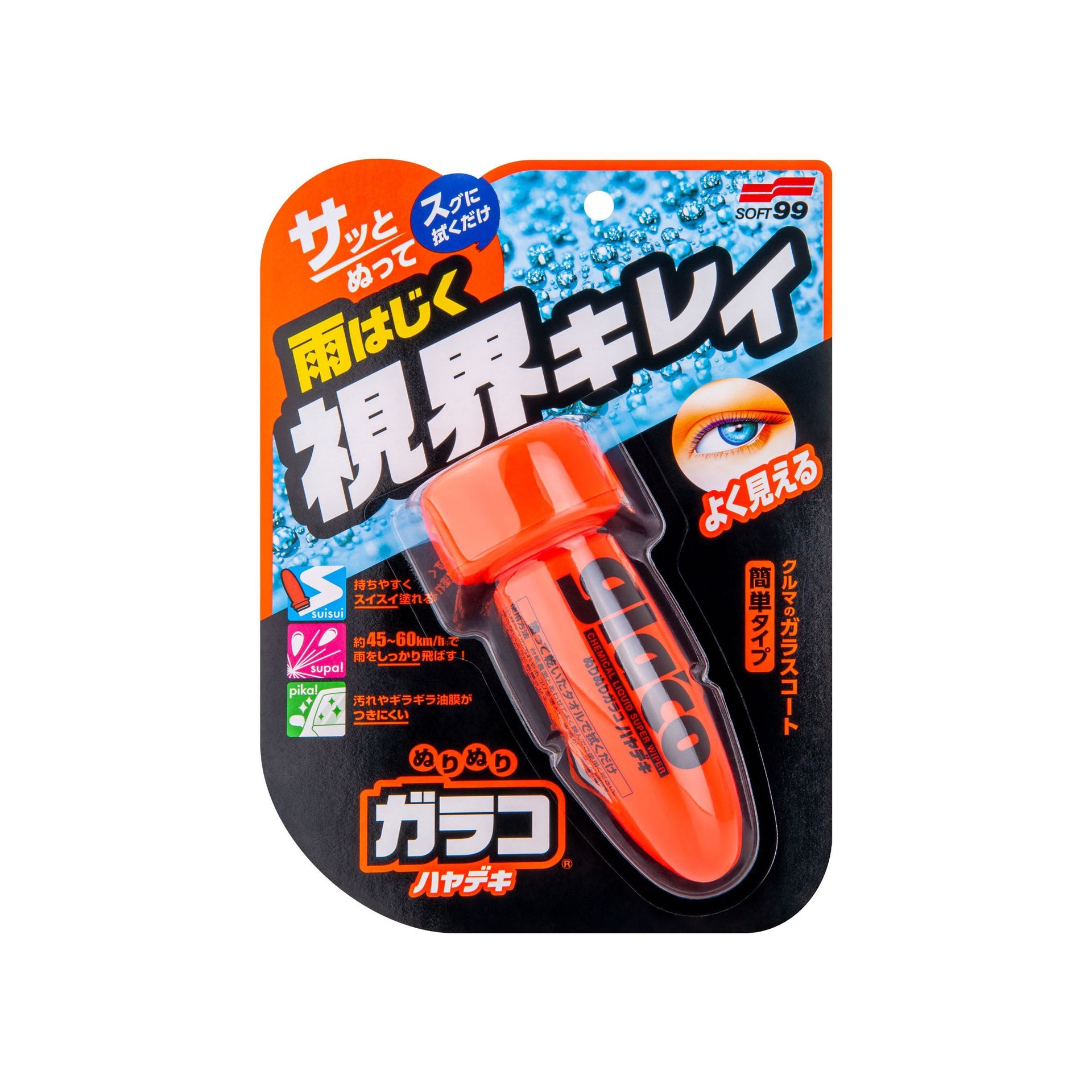 Glaco Roll On Instant Dry, powłoka do szyb o szybkim działaniu, 75 ml