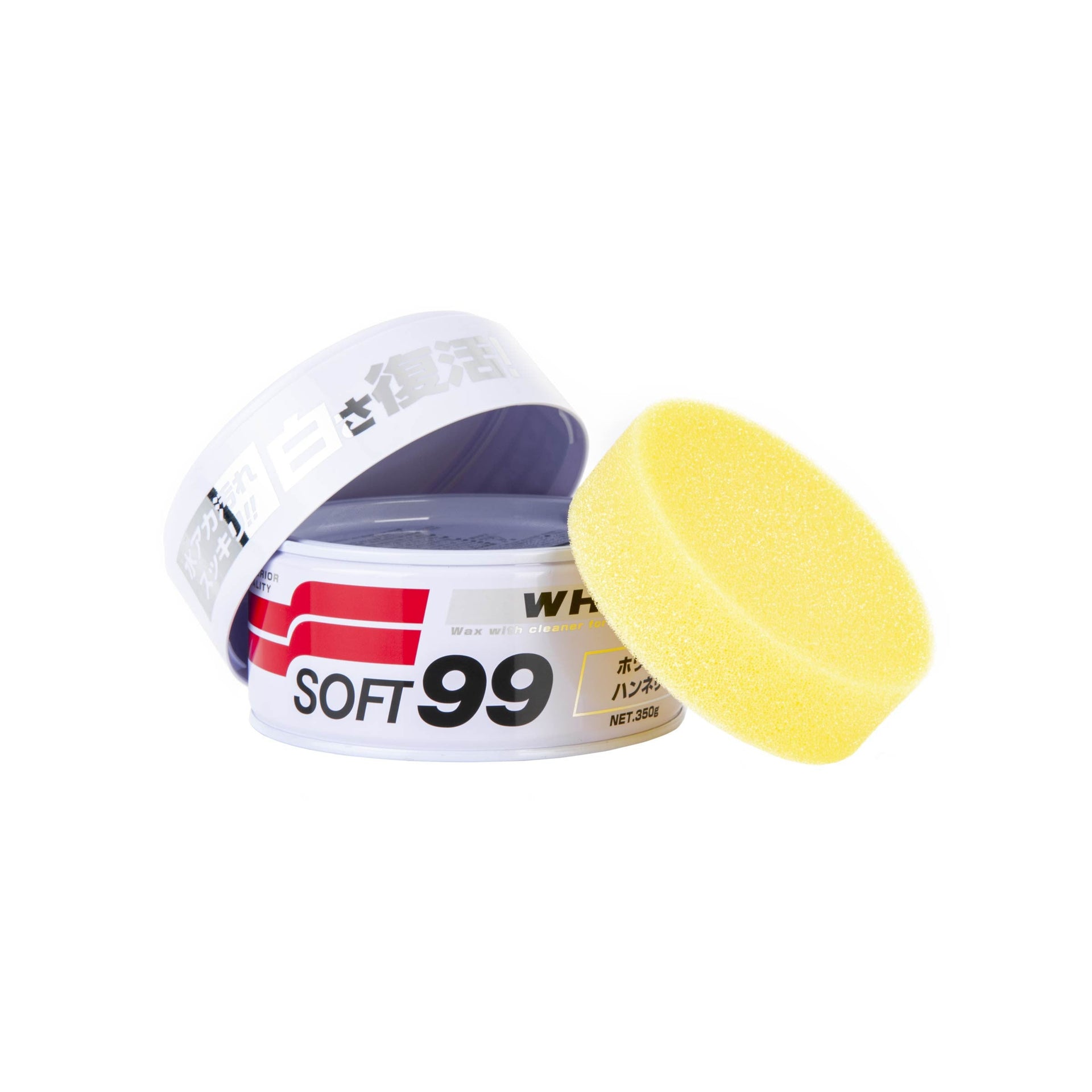 White Soft99 Wax, wosk samochodowy, 350 g