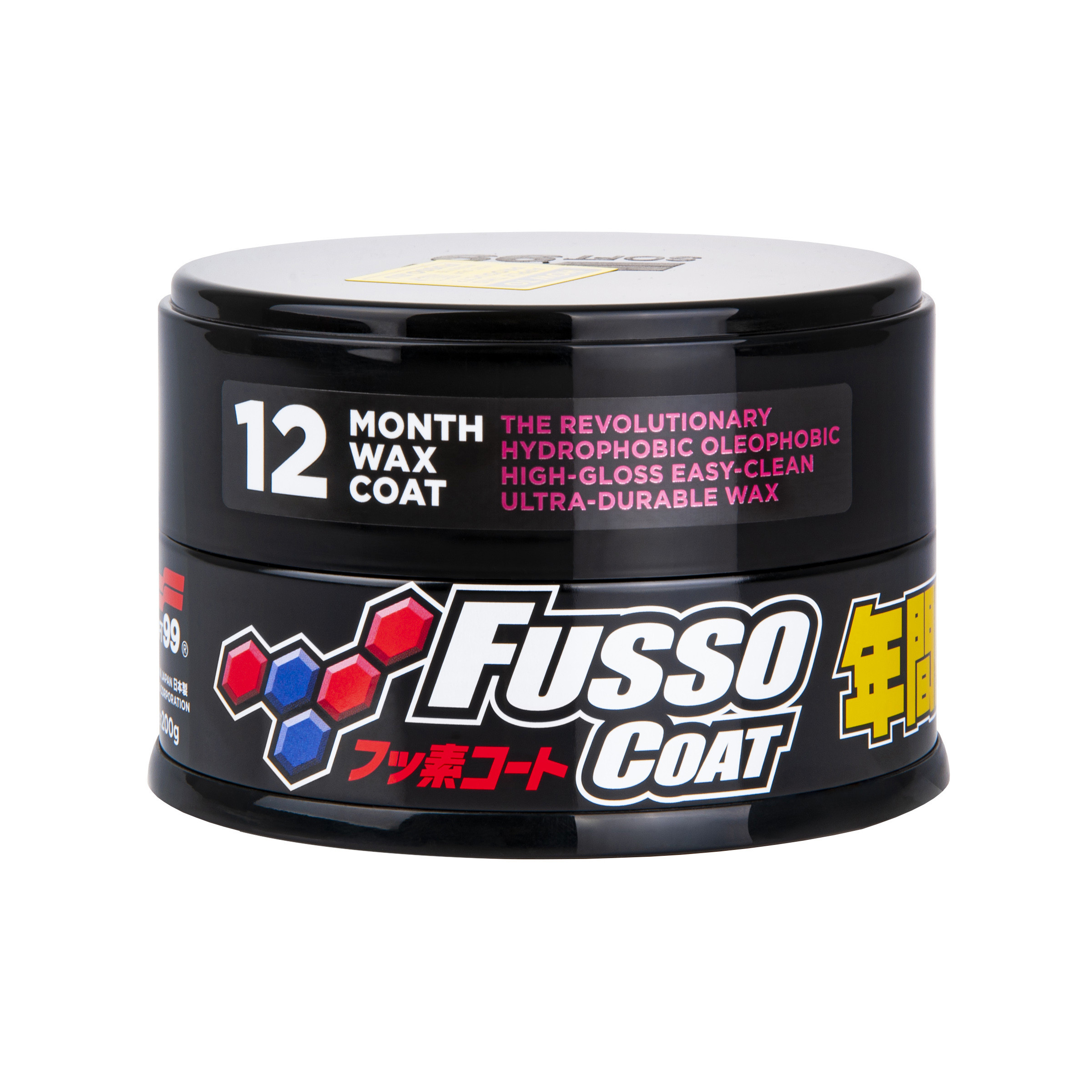 Fusso Coat 12 Months Wax Dark, twardy wosk samochodowy, 200 g