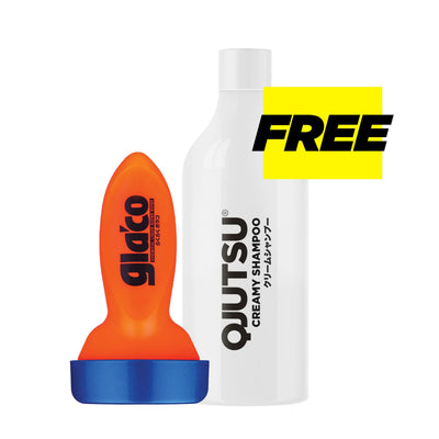 Glaco QAD + QJUTSU Creamy Shampoo, rewolucyjna powłoka do szyb i szampon samochodowy