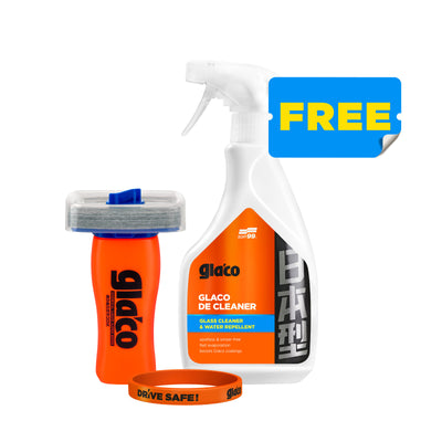 Glaco DX + Glaco De Cleaner 500ml + Opaska DRIVE SAFE